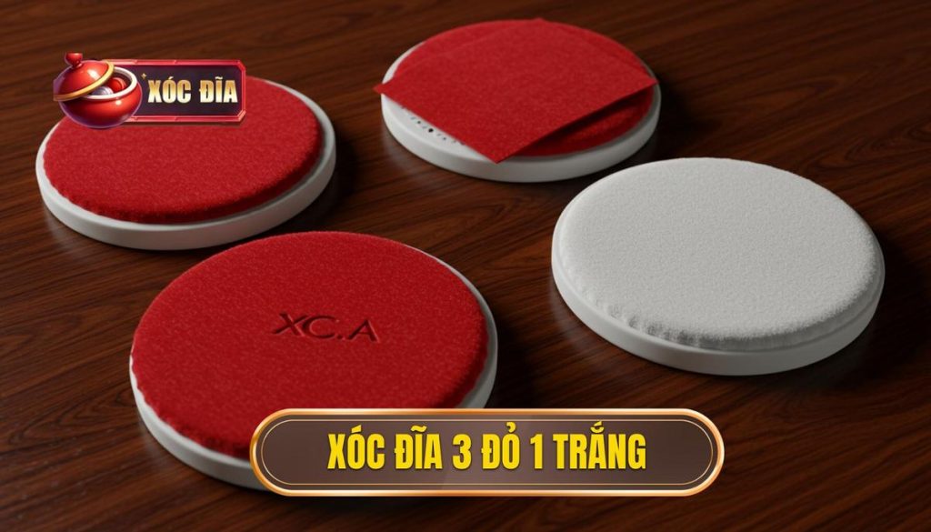 Xóc đĩa 3 đỏ 1 Trắng