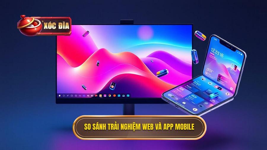 Bảng so sánh trải nghiệm giữa chơi trên Web và App di động